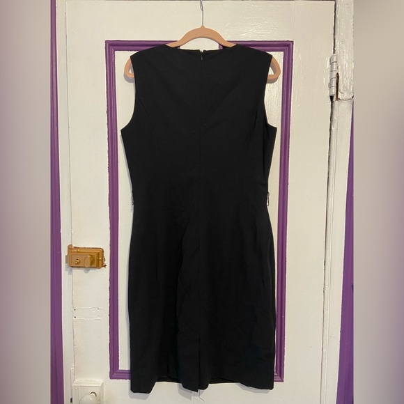 Calvin Klein Black Sleeveless Sheath Dress - Size 10 - Picture 3 of 7